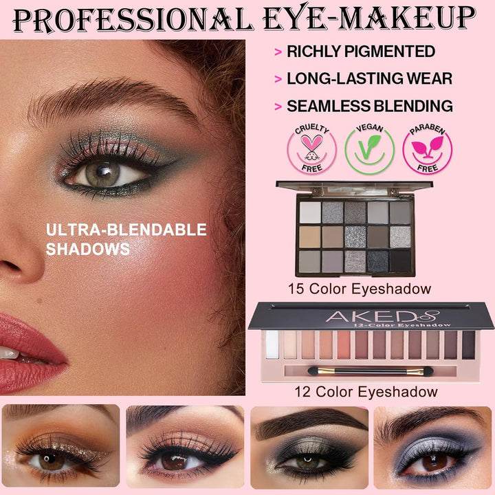 Kit completo de maquillaje para mujeres, kit de maquillaje para muj...