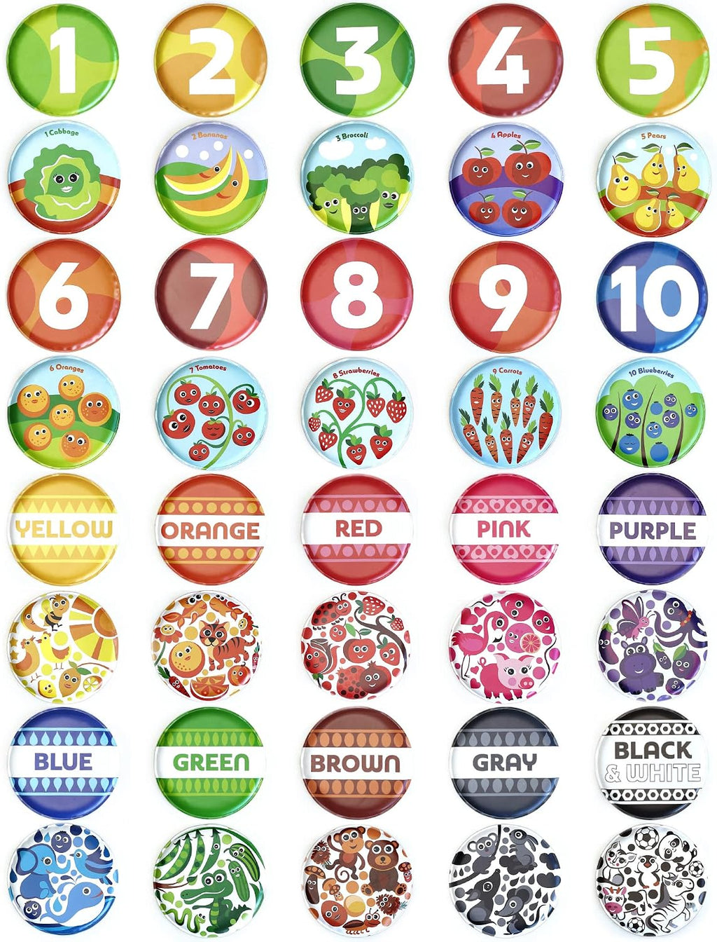Tarjetas Didácticas Flotantes para Bañera - Aprende Números, Contar y Colores - Juguetes Educativos de Baño para Bebés y Niños Pequeños de 3 Meses o Más (Set de 21)
