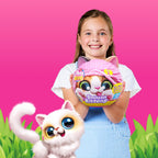 Pets Alive Smitten Kittens Serie 2 (Gato Calicó) por ZURU – Peluche Interactivo con 10 Sonidos, Unboxing Sorpresa, Mascota Suave Coleccionable para Edades 3+