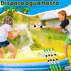 Halloscume 12 piezas de recuerdos de fiesta de fútbol, pistolas de agua de 15 pulgadas a granel para niños, pistolas de chorro de agua, actividades de verano, piscina, patio trasero, playa, juguetes