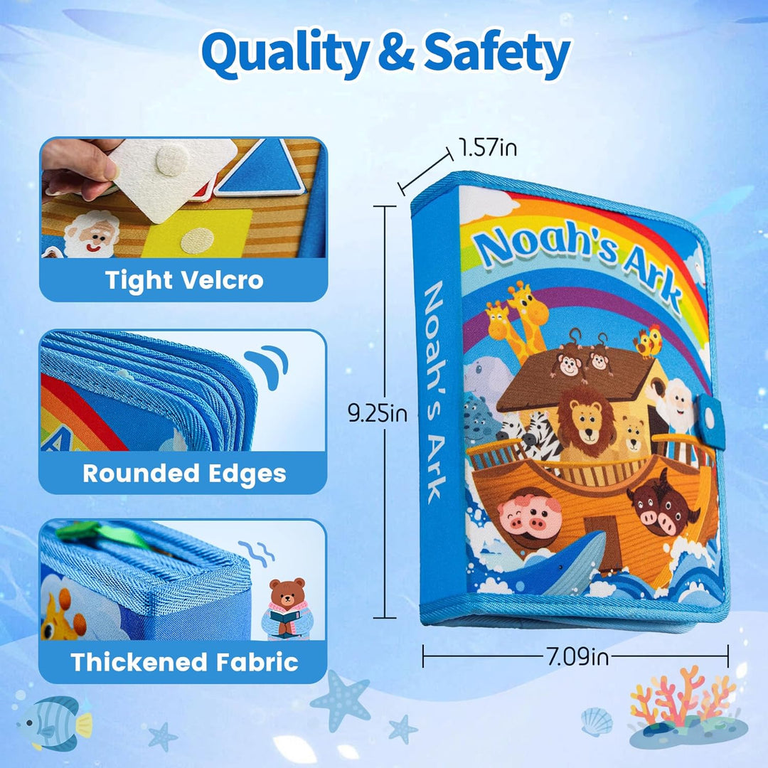 Noahs Ark - Libro de juguete para niños pequeños de 1 a 3