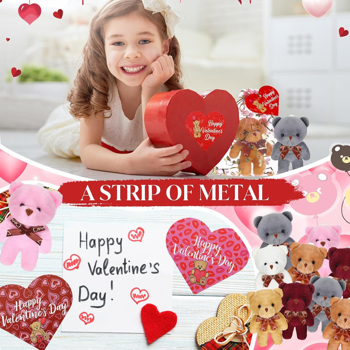 Jerify 200 piezas de oso de San Valentín llavero pequeño