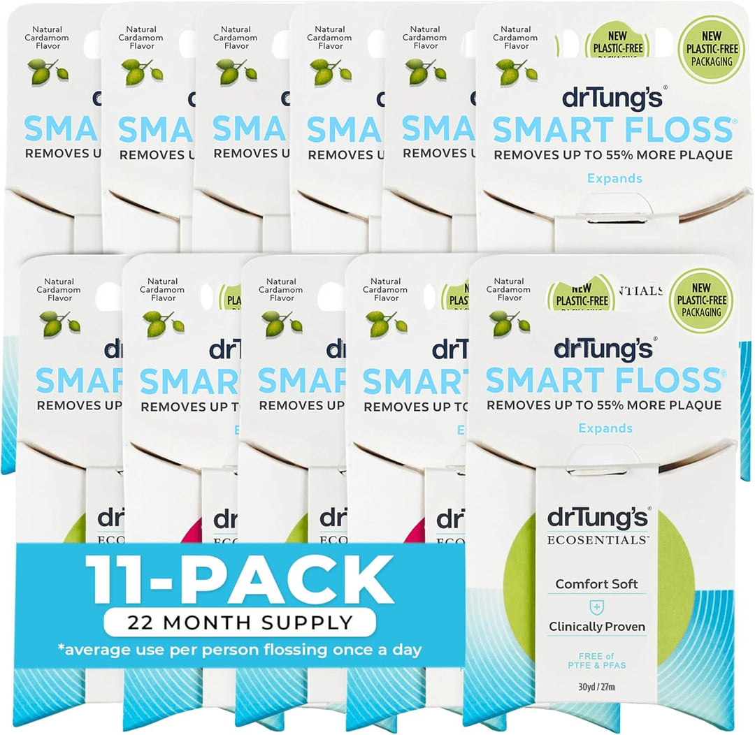 DrTung's Smart Floss - Hilo dental natural, sin PTFE ni PFAS, s...