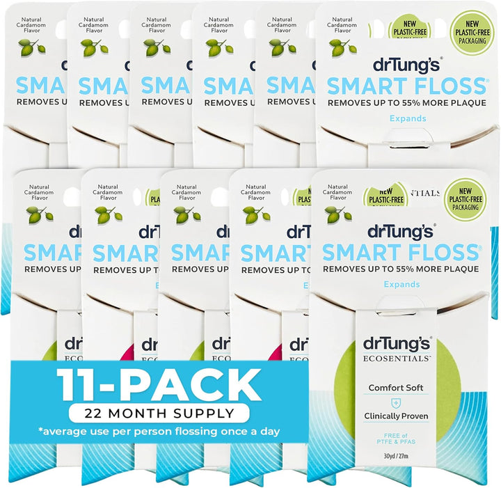 DrTung's Smart Floss - Hilo dental natural, sin PTFE ni PFAS, s...