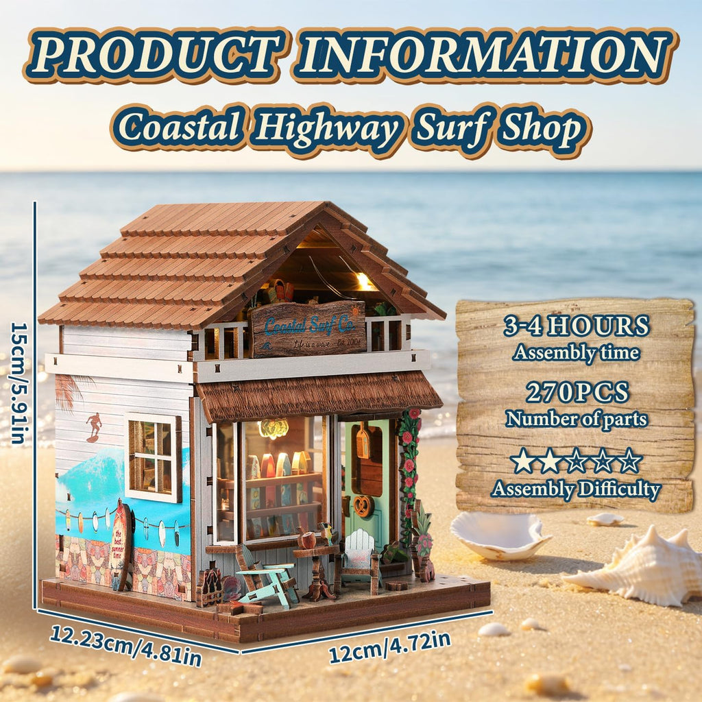 Mini House - Kit de casa de muñecas en miniatura, rompecabezas de
