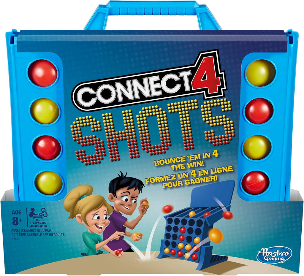 Hasbro Gaming Connect 4 Shots Juego de Mesa Actividad para Niños a partir de 8 años, Juegos Activos para Familias, Juego de 2 Jugadores, Juegos para Niños y Regalos (Exclusivo de Amazon)