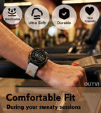 Correa deportiva suave y resistente para Garmin Fenix 5/Fenix 6/Fenix 7 de 0.866 in - QuickFit 22 correas de reloj para Garmin Fenix 8 1.850 in/Fenix 5 Plus/Fenix 6 Pro/Fenix 7 Pro Sapphire