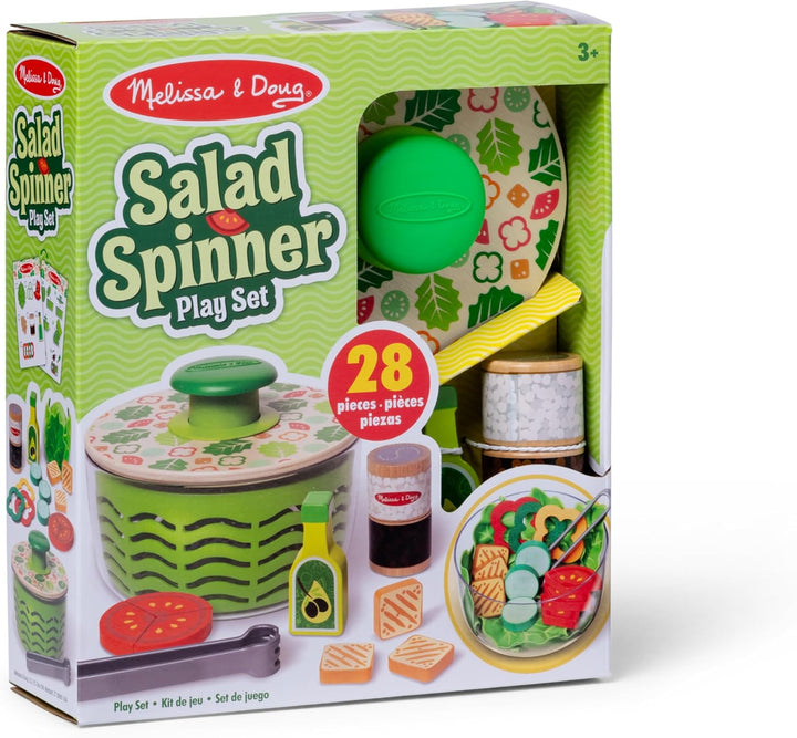 Melissa &amp; Doug Juego de ensalada con espina para jugar, comida...