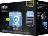 Braun - Cartuchos de recambio CCR, 4 unidades, cartuchos Clean & Renew