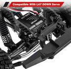 INJORA LCG Kit de chasis de fibra de carbono con bandeja de batería para TRX4M