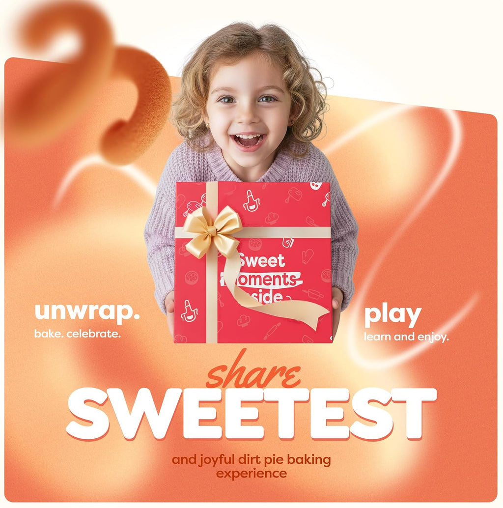 Baketivity Kit de hornear para niños Dirt Pie con ingredientes premedidos