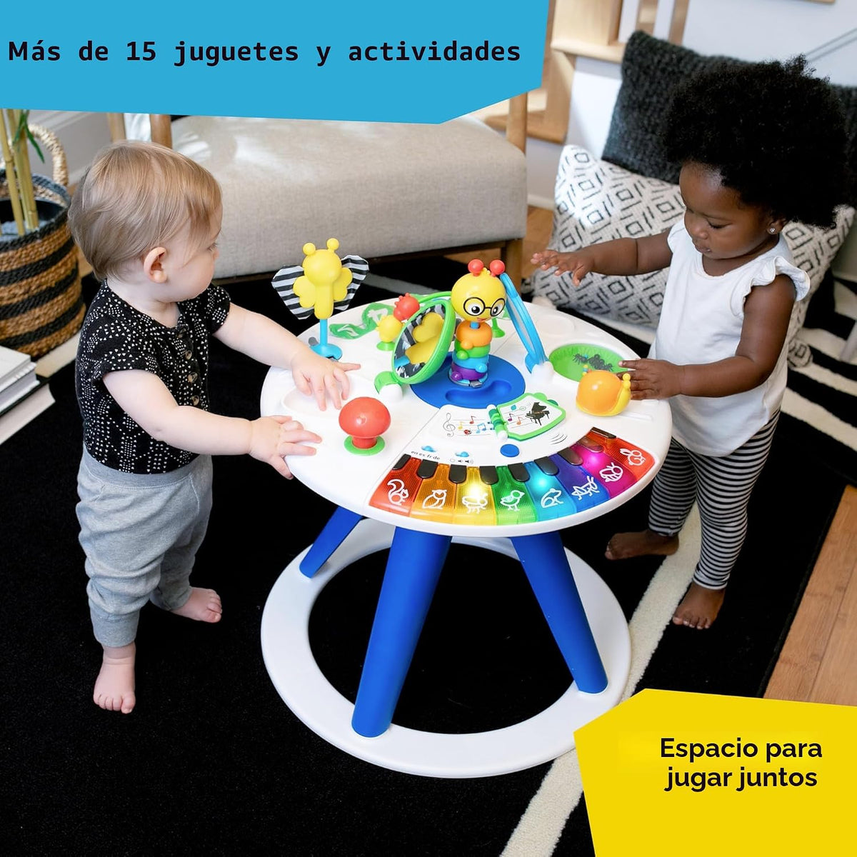 Baby Einstein - Centro de actividades 4 en 1 y andador con piano, edad de 6 meses
