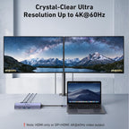 BENFEI Hub USB C MST 8 en 1, puerto de pantalla 8K y HDMI 4K a 60Hz, 100W PD, 5Gbps 1xUSB-C y 2xUSB-A 3.0, lector SD/TF de 170MB/s para MacBook, iPad, iMac, iPhone17/16/15, Galaxy, XPS