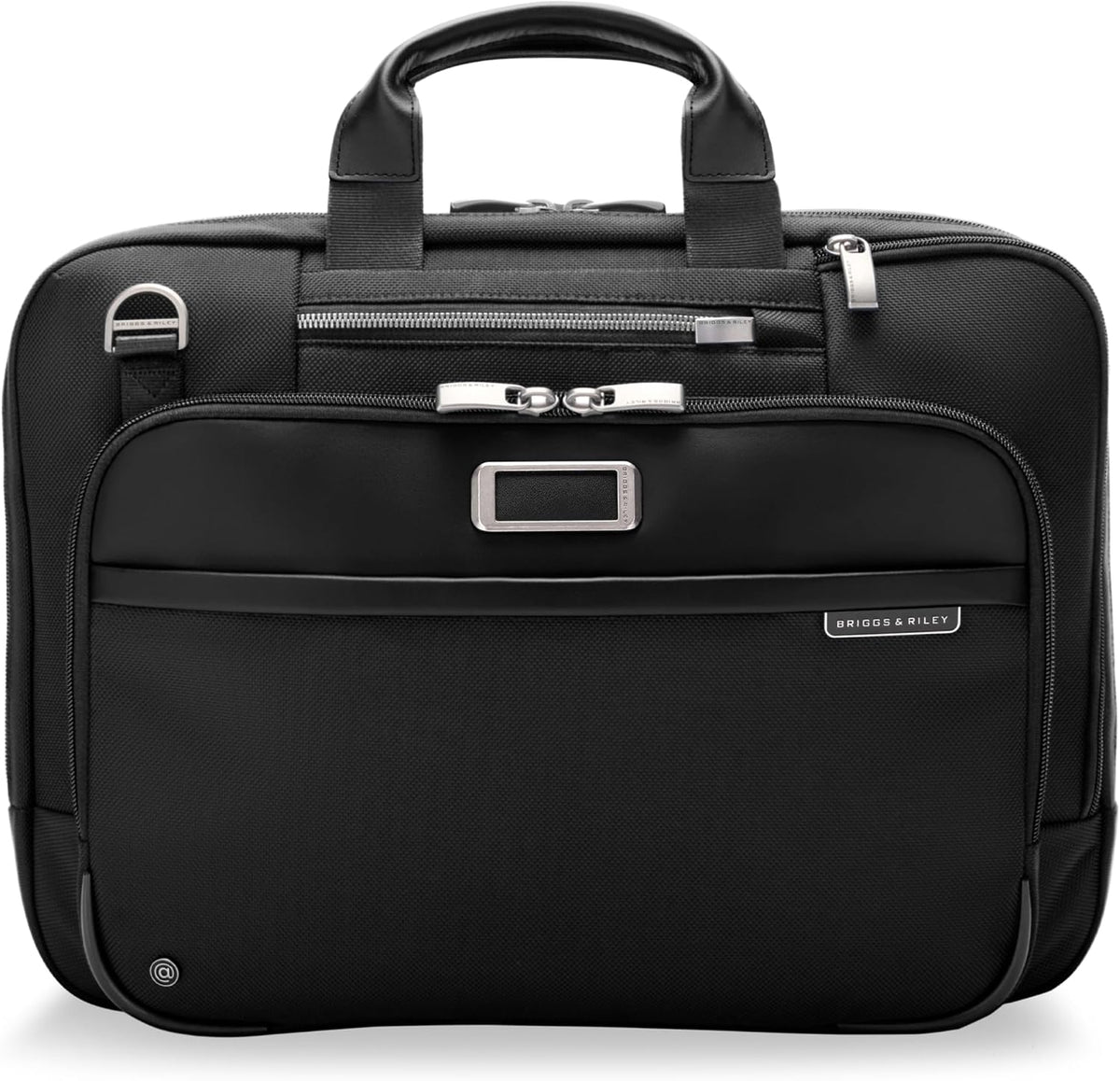 Briggs & Riley Maletín mediano expandible – Bolsa para laptop para trabajo y viajes, maletines para hombres y mujeres, incluye correa para el hombro, cremallera autorreparable, se adapta a