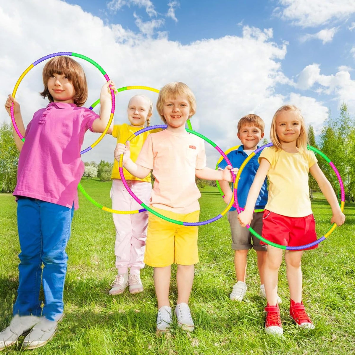 Aros de juguete para niños, tamaño ajustable y peso para ejercicio