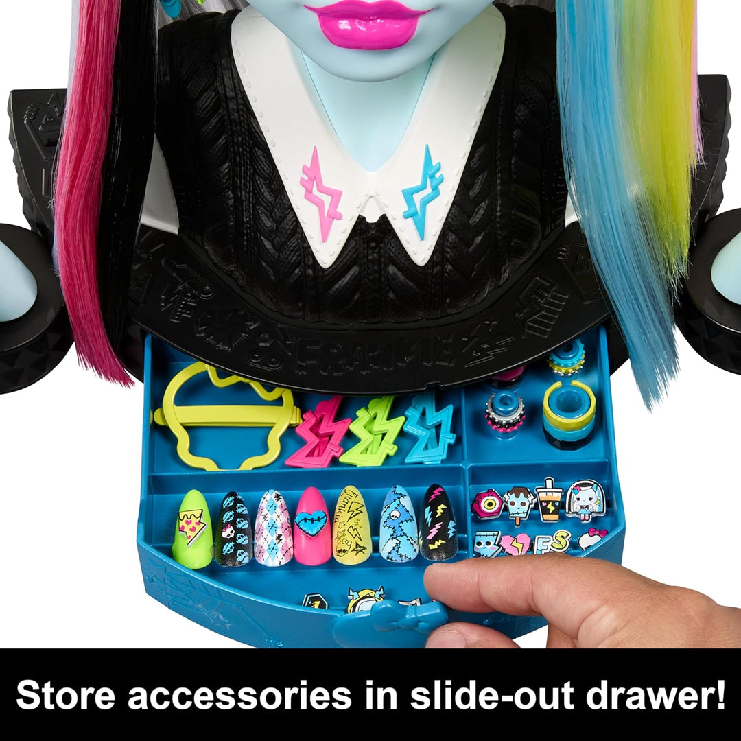 Cabeza de muñeca Monster High Frankie Stein para peinado con más de...