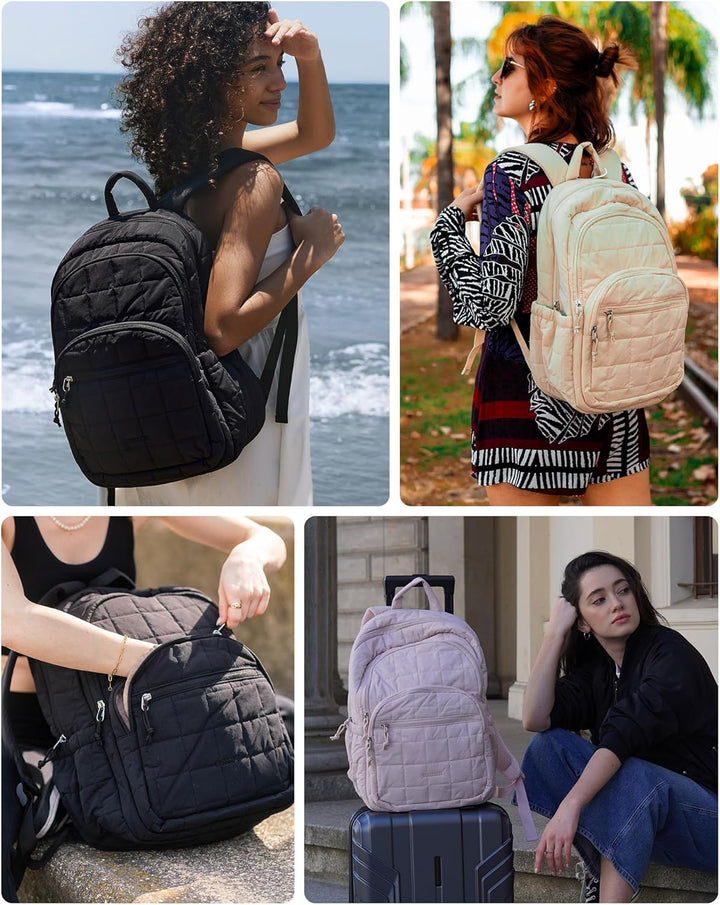 BAGSMART Mochila para portátil universitaria, mochila de viaje para...