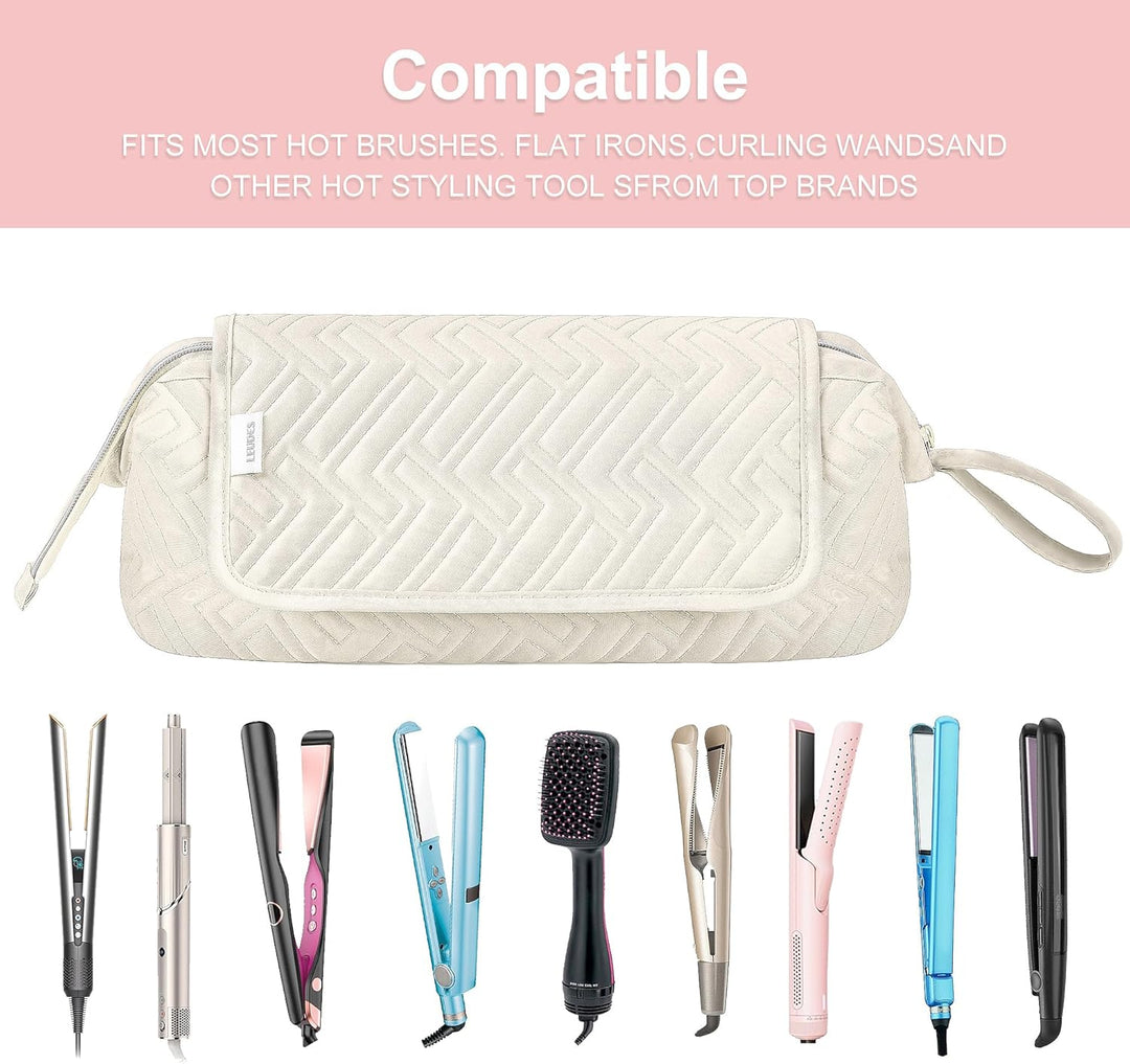 Leudes - Bolsa de viaje para herramientas de cabello con alfombrill...