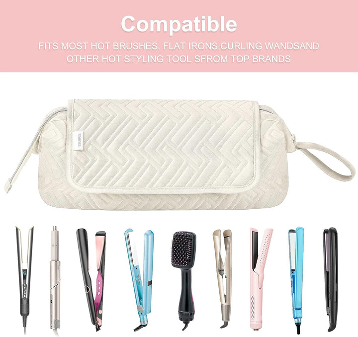 Leudes - Bolsa de viaje para herramientas de cabello con alfombrill...