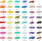 Artecho Juego de pasteles al óleo de 48 colores y 66 piezas de pasteles suaves