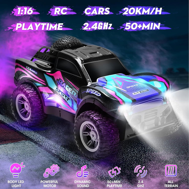 RC Cars - Auto de control remoto 116 para niños 4-7 8-12