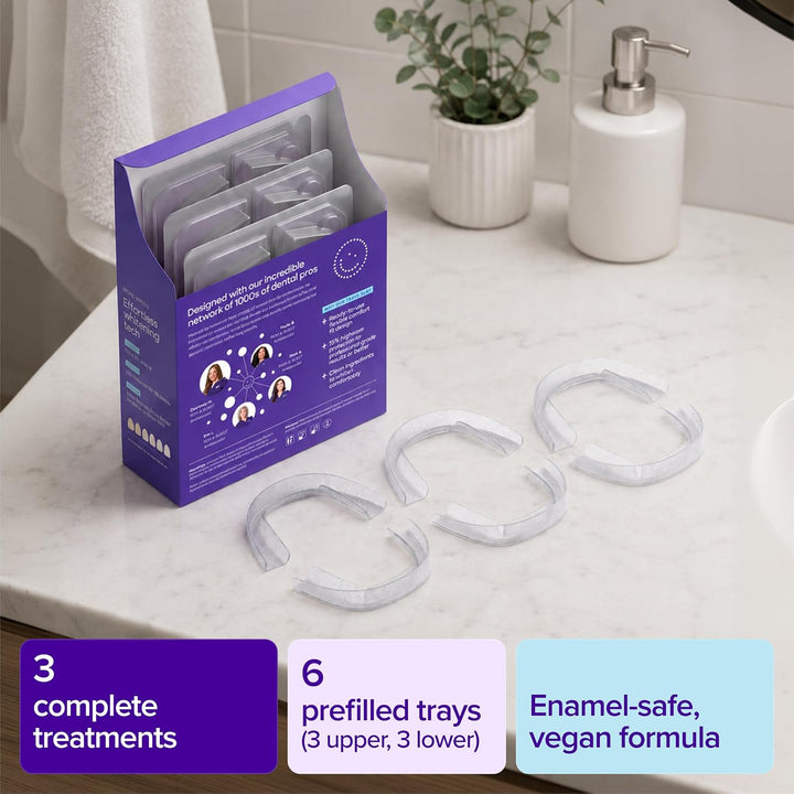 BURST Bandejas Blanqueadoras de Dientes Prellenadas (6 Bandejas\/3...