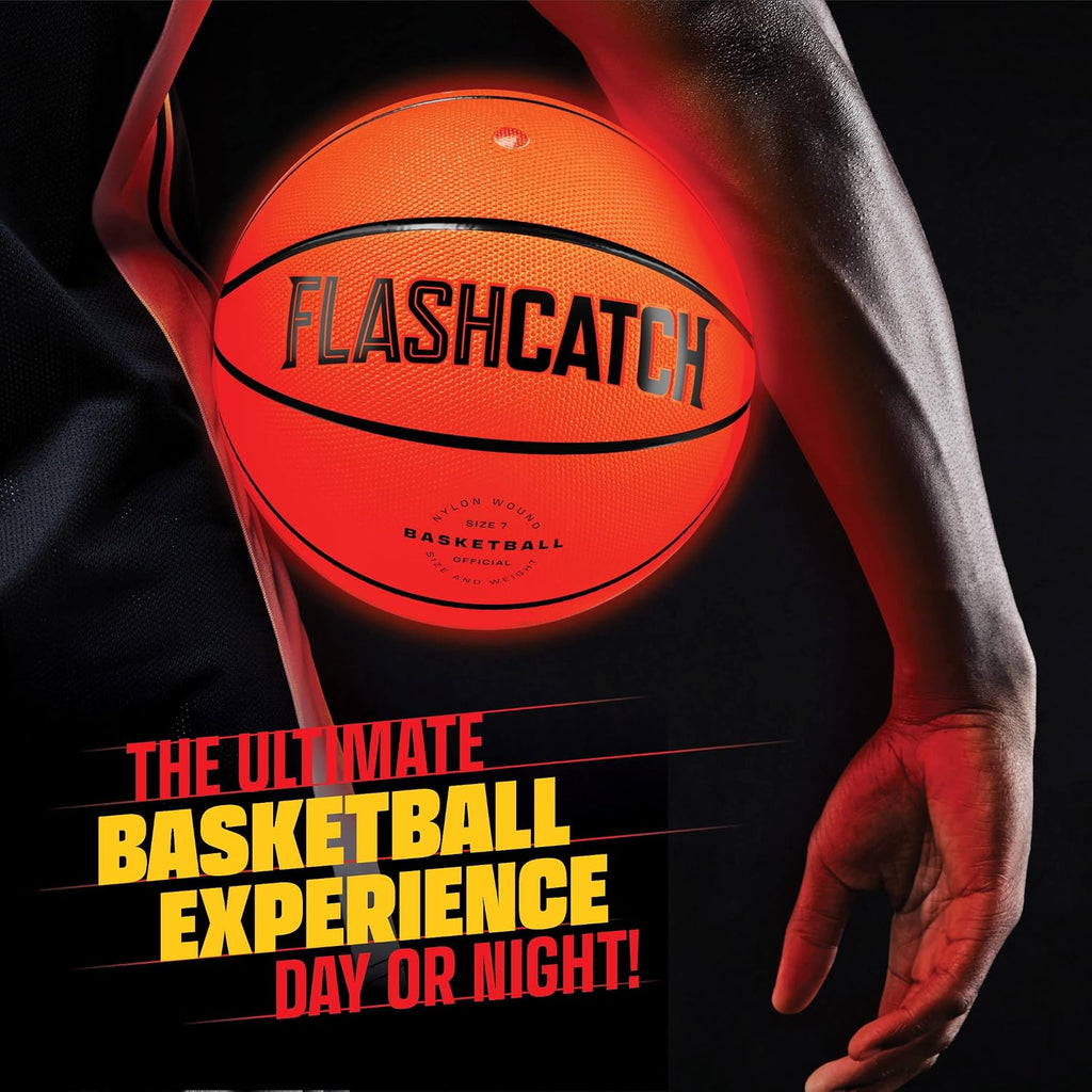 FlashCatch Baloncesto iluminado – brilla en la oscuridad – Accesorios de