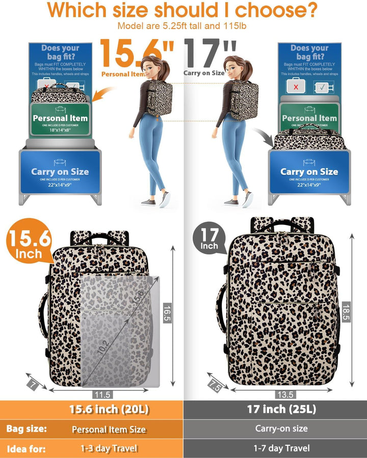 Mochila de viaje Capolo para mujeres y hombres, mochila impermeable...