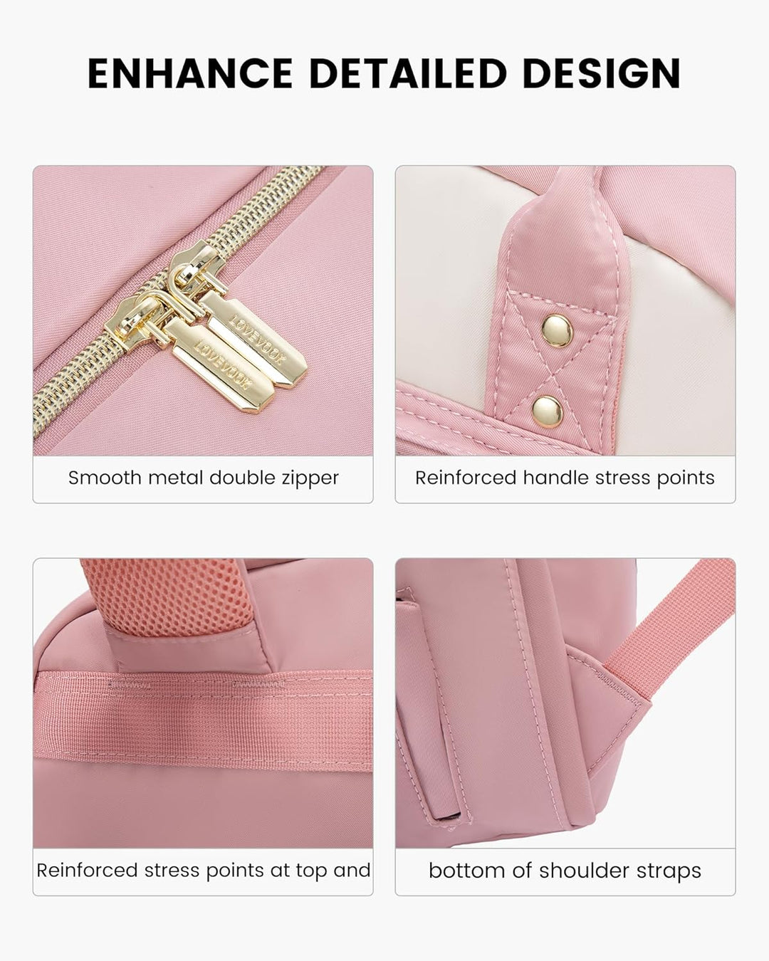 LOVEVOOK Mochila para computadora portátil para mujer, mochila para...
