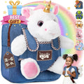 Naturally KIDS Mochila Unicornio, Juguetes Regalo de Cumpleaños para Niñas de 2, 3, 4, 5, 6 años