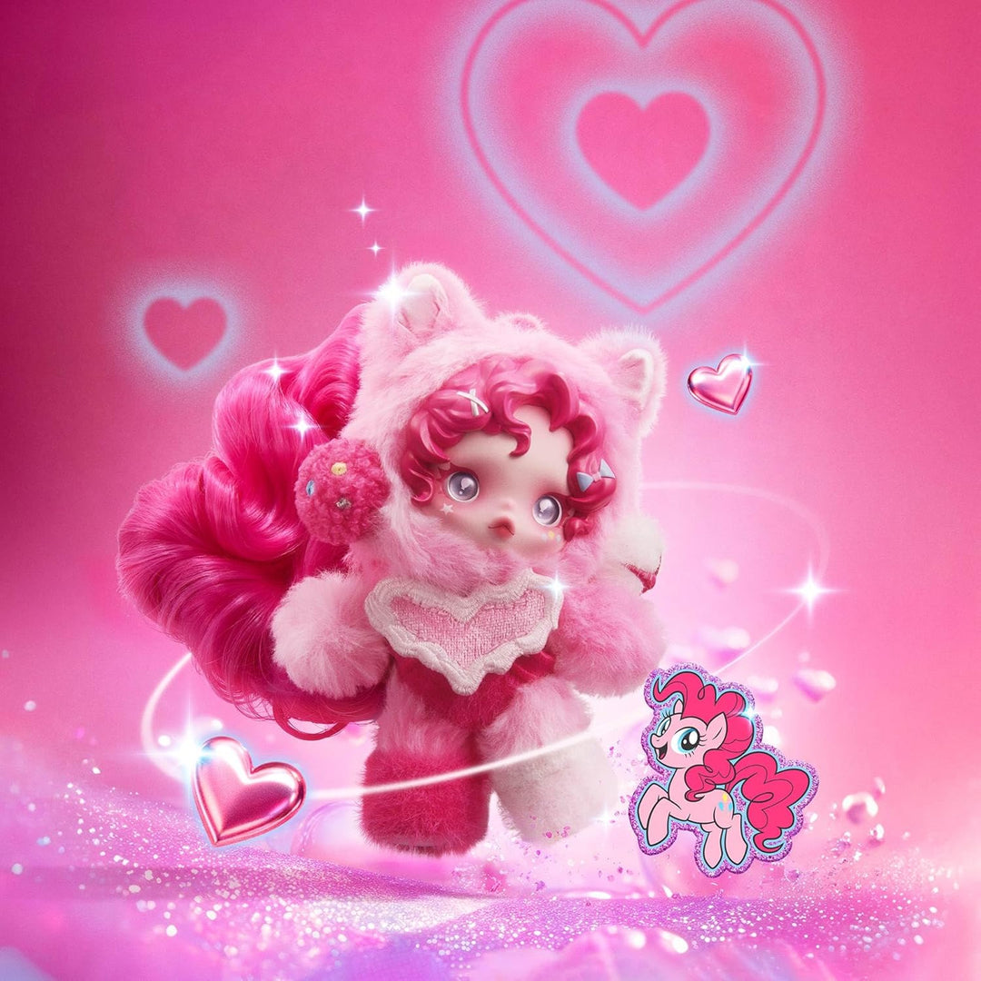 POP MART Skullpanda × My Little Pony Serie Muñeca de Peluche Colgan...