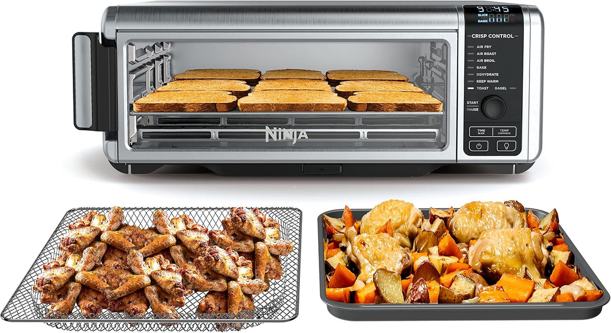 Ninja Digital Air Fry Countertop Oven, 8-en-1, XL, Silver, SP101