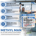 Clean Nutra - Multivitamínico metilado para hombres B6 y