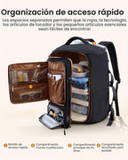 LOVEVOOK Mochila de viaje, Negro, 18 pulg., Viajes