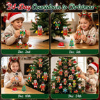 INSOON Calendario de Adviento 2026 Juego de adornos navideños de pan de