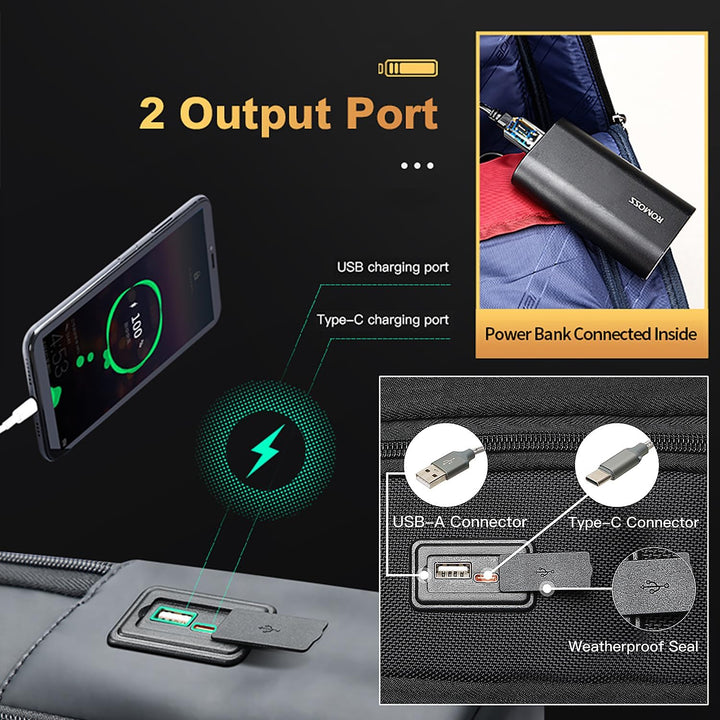 BOPAI Mochila para laptop súper delgada de 15 pulgadas para hombre...