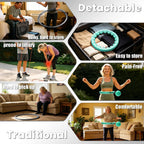 Infinity Hoop,2 en 1 Adjustable Fitness Hoop para Women Beginners