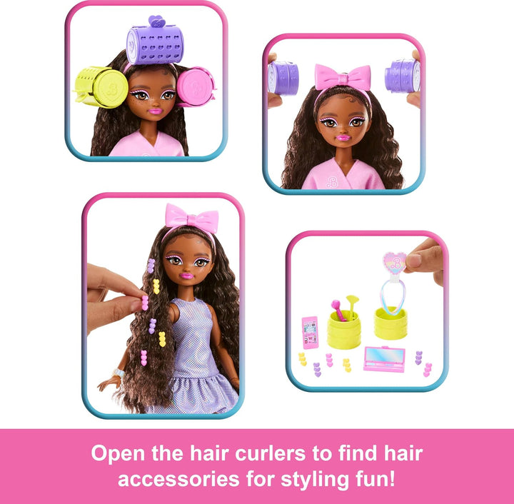 Barbie Dream Get Ready Brooklyn - Muñeca de moda con pelo estilizad...