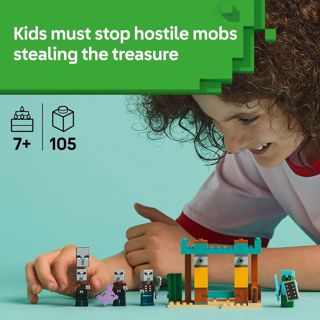 LEGO Minecraft The Illager Desert Patrol Figuras de