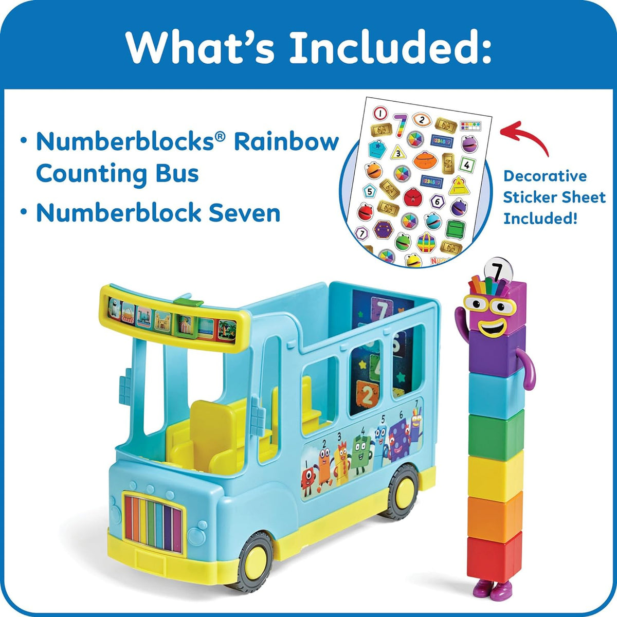 hand2mind Numberblocks Rainbow Counting Bus juguetes