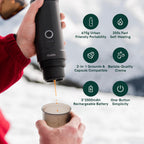 OutIn Juego completo Nano Máquina de espresso portátil con accesorios de doble disparo
