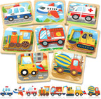Benresive Rompecabezas de madera para niños pequeños, juguetes Mont...