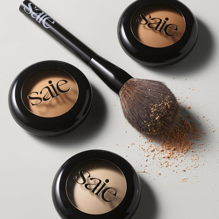 Saie - Brocha de maquillaje en polvo para todo el rostro - Brocha d...