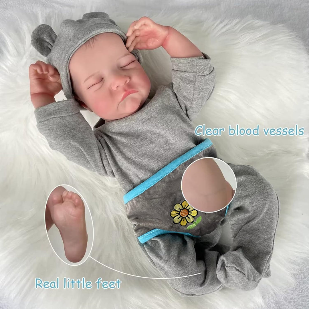 FOCKOF Muñecas de bebé realistas Reborn de 18 pulgadas, muñecas de...
