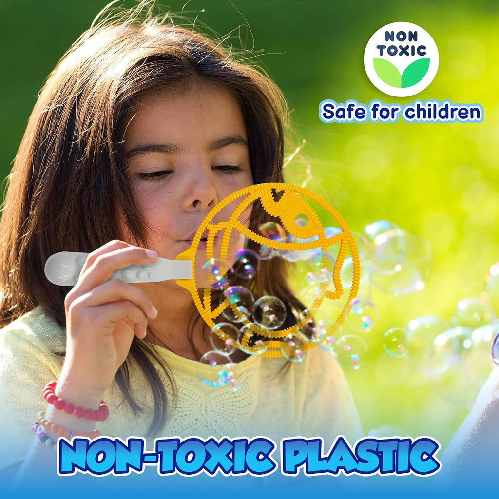 Ultimate Bubble Blast Kit - Juego de 11 varitas de burbujas gigantes y mezcla de polvo | Hace 7 galones de solución | Diversión de burbujas al aire libre para niños | Actividad de fiesta de verano |