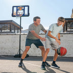 Lifetime NBA New York Knicks - Aro de baloncesto portátil, altura ajustable de 7.5 a 10 pies, tablero de fusión inastillable de 44 pulgadas, base con ruedas