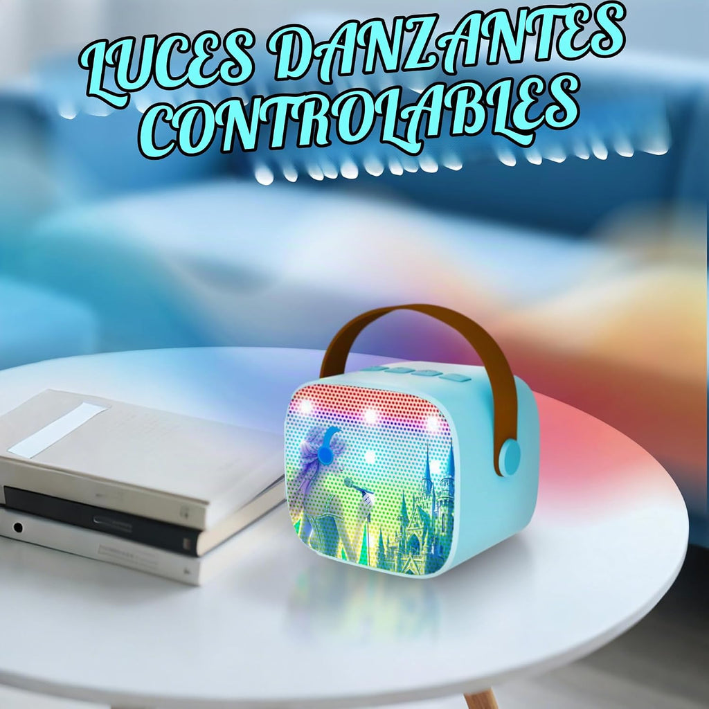 Juguetes de Frozen para niñas, mini máquina de karaoke para niños, juguetes de princesa, 3, 4, 5, 6, 7, 8, 9, 10 años, regalos de cumpleaños, juguetes para niños, micrófonos inalámbricos