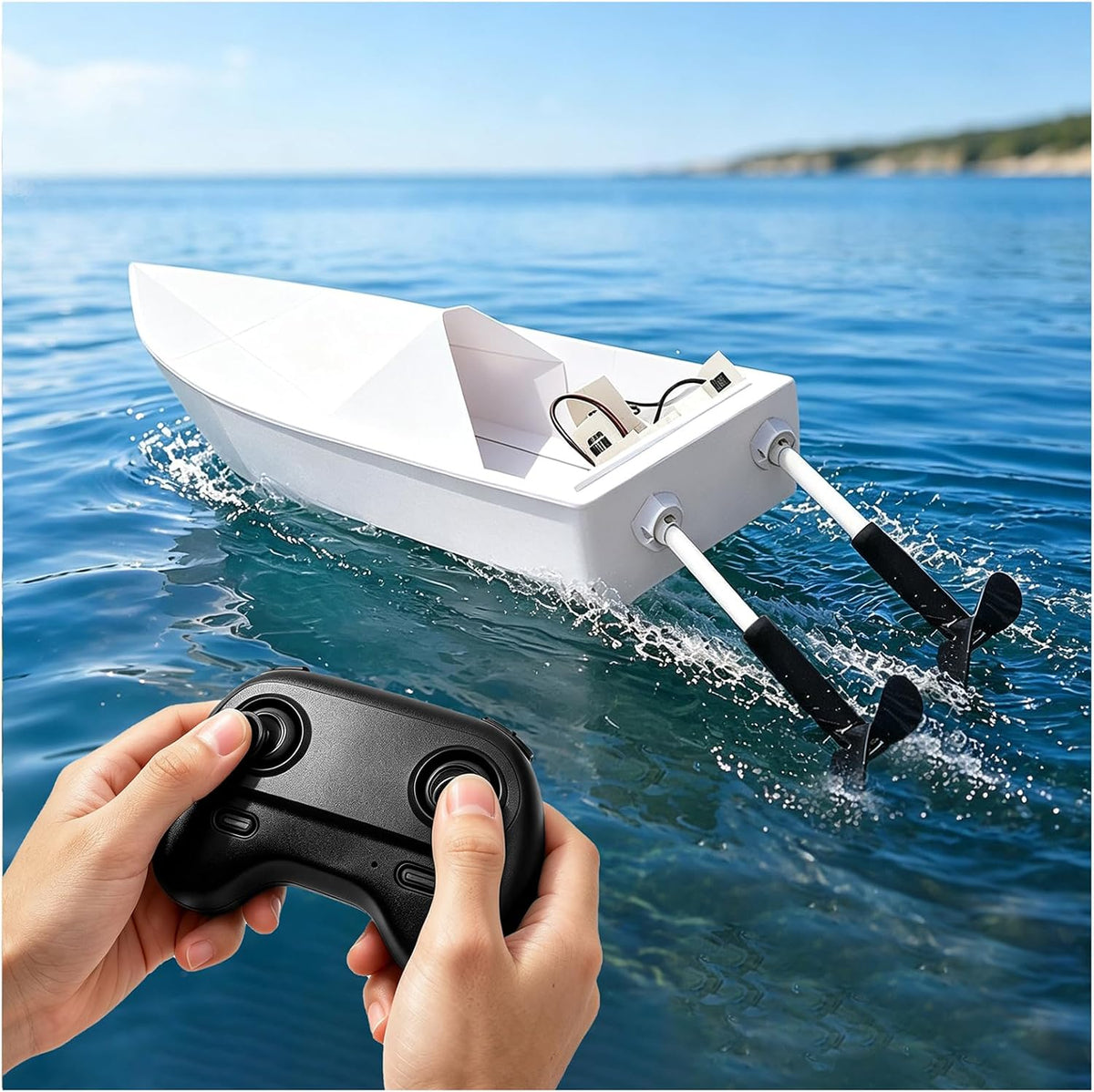 Kit de barco de papel RC DIY para aficionados, navegantes y