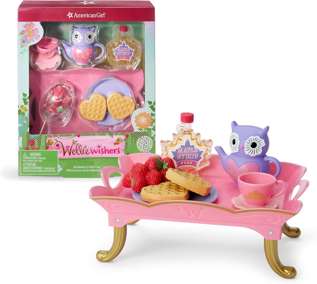 American Girl WellieWishers - Juego de bandeja de desayuno para muñ...