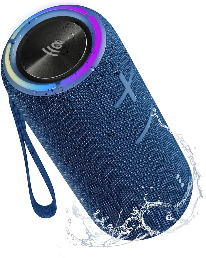 TAZATA Altavoz Bluetooth impermeable IPX7, sonido HD de 30 W, tiemp...